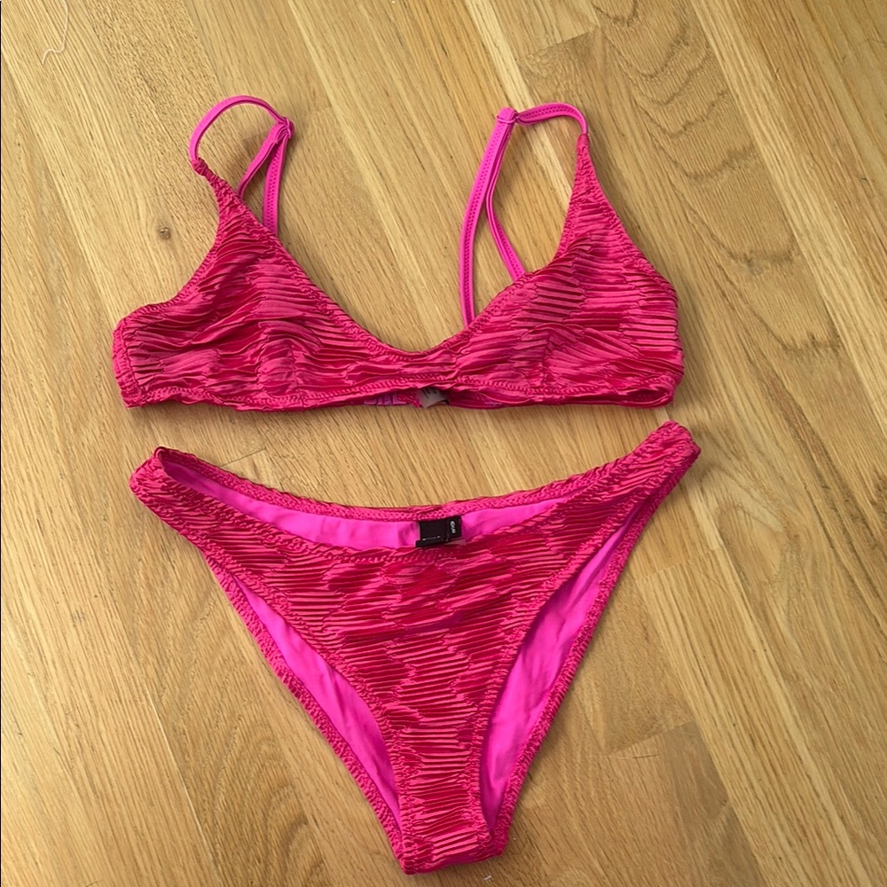 Triangl Pink Bikini Set